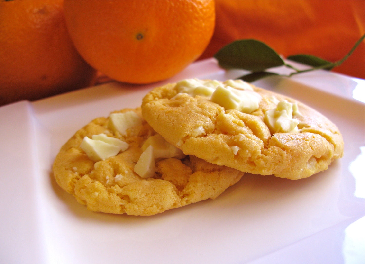 Dreamsicle Orange White Chocolate Cookies 1/2  doz