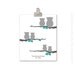 Family Tree Print - owl print, 11x14 print, family tree, silhouette, grey, gray, teal, woodland