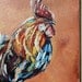 Rooster original acrylic painting on canvas great GIFT