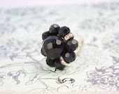 Ring repurposed vintage. Silver tone and adjustable.  Beautiful and one of a kind.