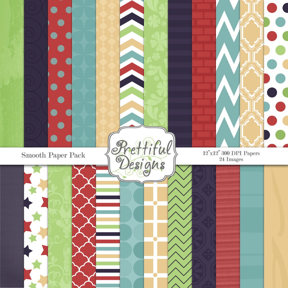Digital Paper Pack - Personal and Commercial Use - Smooth (472) Il_570xn