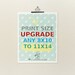 Print Size Upgrade // 8x10 to 11x14 // Professionally Printed with Archival Pigment Inks on 100% Cotton Rag Velvet Fine Art Paper