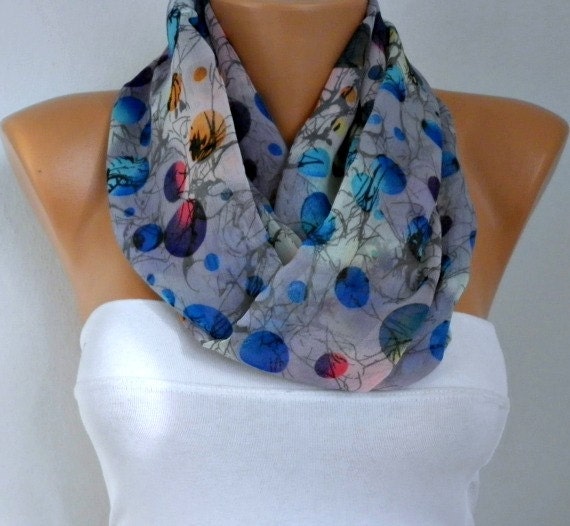 Infinity Scarf Shawl Circle Scarf Loop Scarf Gift -fatwoman