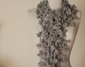 PDF CROCHET PATTERN  Scarf Shade of Spider - easy beginner large flower lace shawl