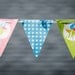 Instant Download - Printable Pinwheel, Polka Dots, and Chevron Bunting Banner Flags - Featured on Hostess with the Mostess