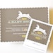 Baby Shower Invitation, Gender Neutral Baby Shower Invite // Set of 6 // LEAPING BUNNY