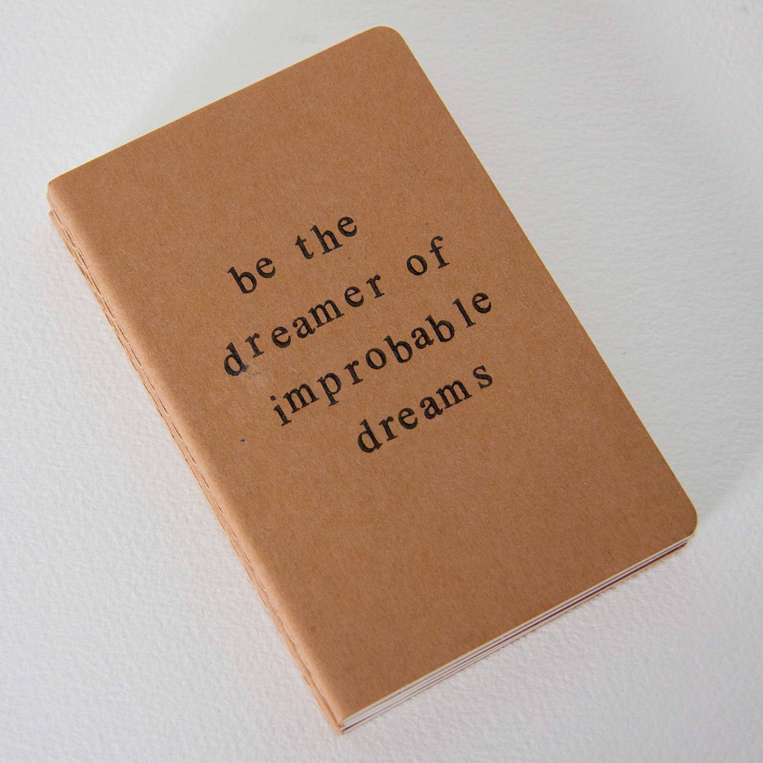 dreamer - hand stamped moleskine notebook pocket size
