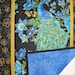 Peacock Quilted Wall Art in Timeless Treasure Plume  Fabric Line