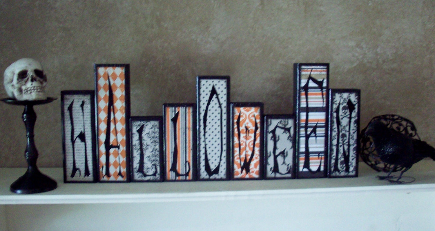 Halloween Wood Blocks