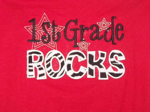 1st Grade Rocks shirt First Grade Rocks Teacher shirt School shirt