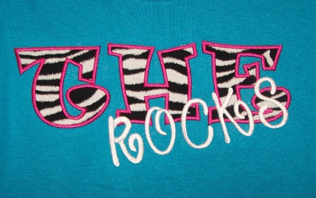 School Letter Shirt Teacher Shirt Mascot Shirt School Initial Shirt Rocks Shirt