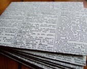100 Dictionary Page Envelopes--Size A2 for Wedding, Letter Writing, Thank You Notes