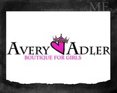 Premade Logo Photography or Boutique Business Hand Drawn Custom Pre-made Logo Design, 2 Watermarks & Instructions (Avery Adler)