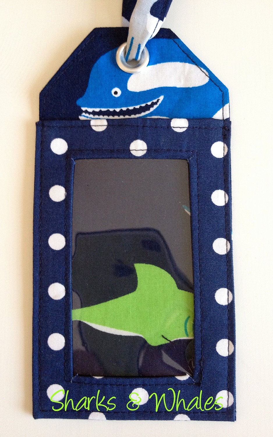 CLEARANCE SALE - Luggage Tag Sharks and Whales