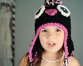 Purple and Pink Penguin Hat