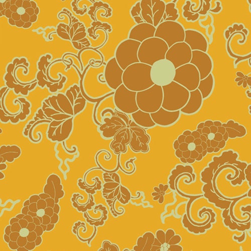 Fabric INDIE by Patricia Bravo - Art Gallery Fabrics - Dynasty Saffron (IN-5103) 1 yard