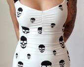Cream and Black Sweetheart  neckline Top