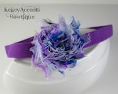 Purple Fringe Flower Headband