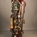 Steampunk leather bracer - Chronos -