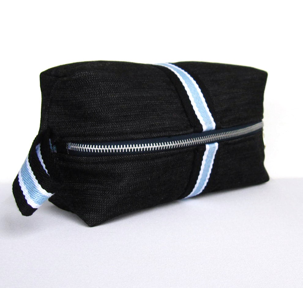 Fabric Dopp kit, wash bag, toiletry bag, travel bag