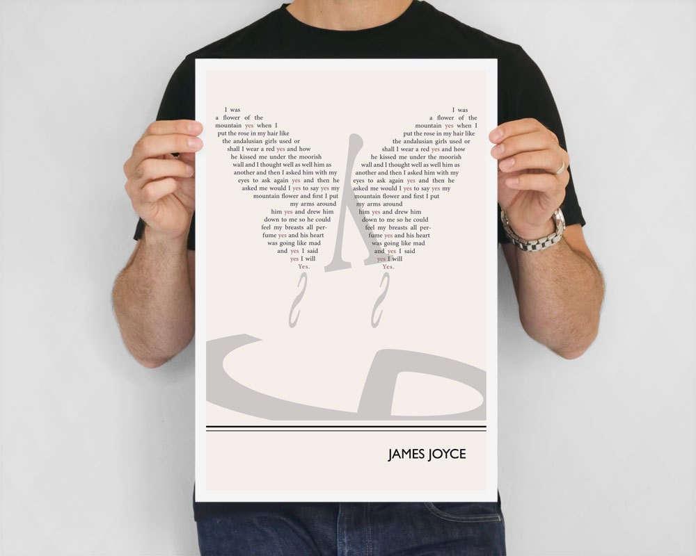 Illustration, James Joyce Quote, Fine Art Print, Art Poster, Ulysses, Butterfly Illustration, Butterfly Drawing, Molly Bloom, Bloomsday