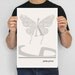 Illustration, James Joyce Quote, Fine Art Print, Art Poster, Ulysses, Butterfly Illustration, Butterfly Drawing, Molly Bloom, Bloomsday