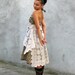 Women dress vintage 1950s Style handmade Alternative  Dresses Boho shabby chic  bohemian gypsy ooak dress   combined of vintage pieces S/M/L