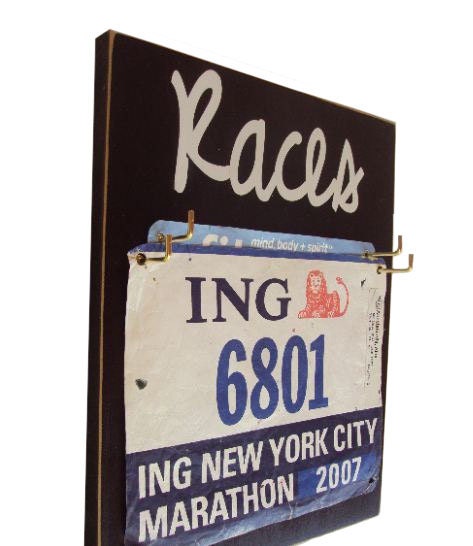 women's race bibs display