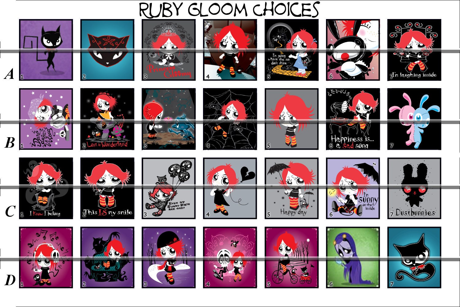 RUBY GLOOM Scrabble Necklace Pendant Charm You Decide