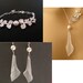 Calla Lily Necklace: Triple Orchid Pearl Calla Lily Bridal Necklace, Romantic Wedding Jewelry, Sterling Silver Elegant Bridal Jewelry, Prom