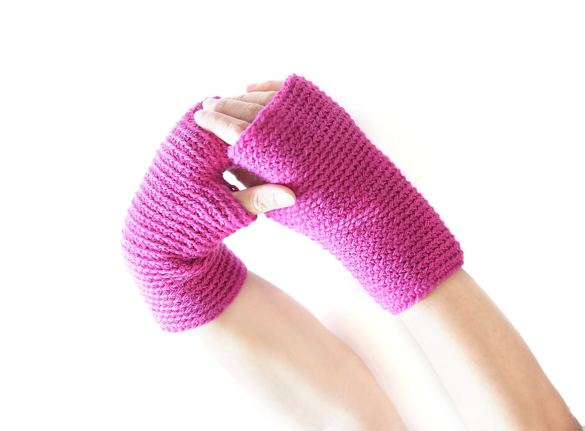 Orchid Crochet wrist warmer for women gloves - Fingerless gloves, hand crochet mittens