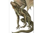 Dragon Postcard Art Print 6x4"