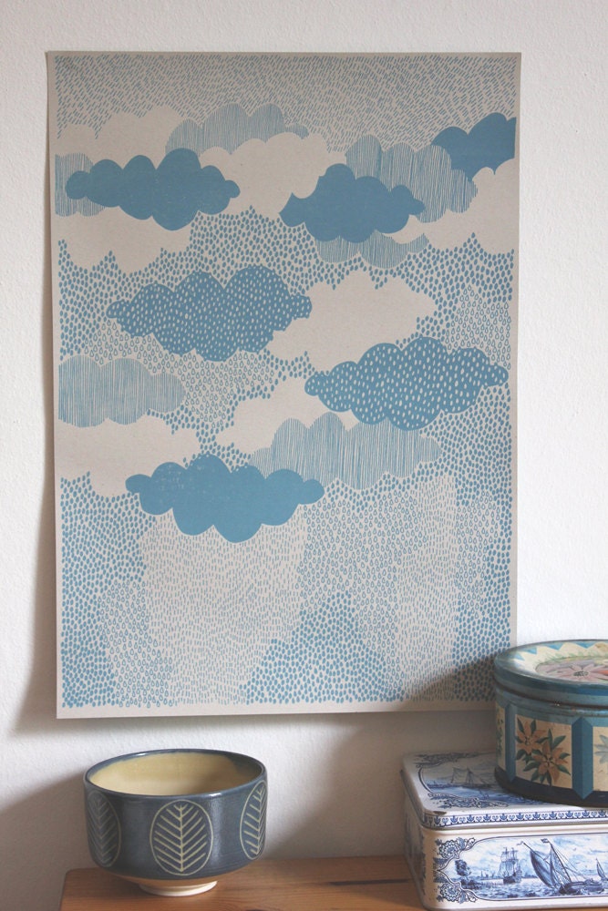 Rain - Screen Print