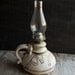 Ceramic Stone Oil Lamp- Rustic Stoneware