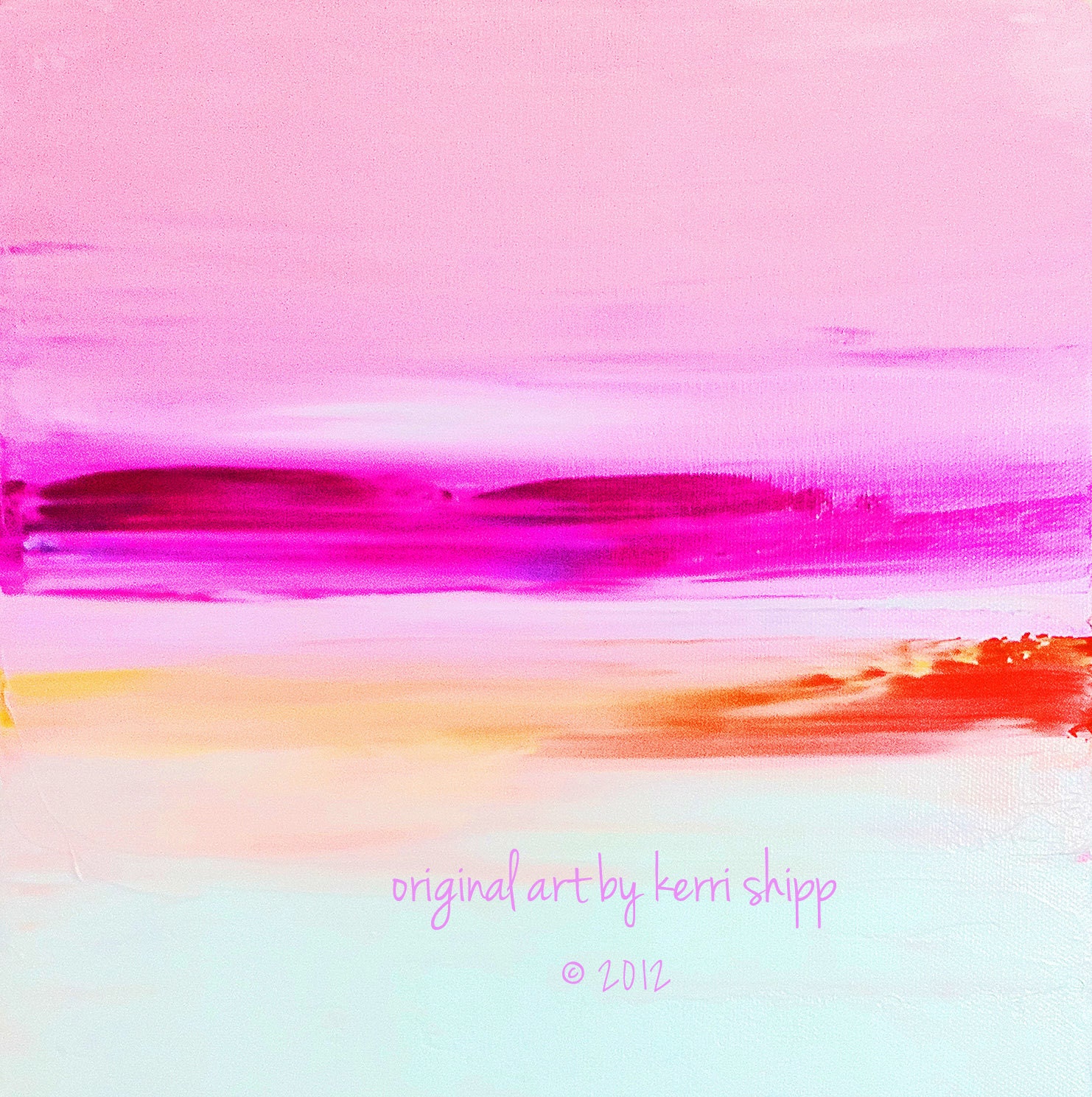 Abstract Watercolor Print - Calypso 11" x 14"