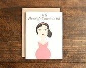 Baby shower greeting card for mom to be