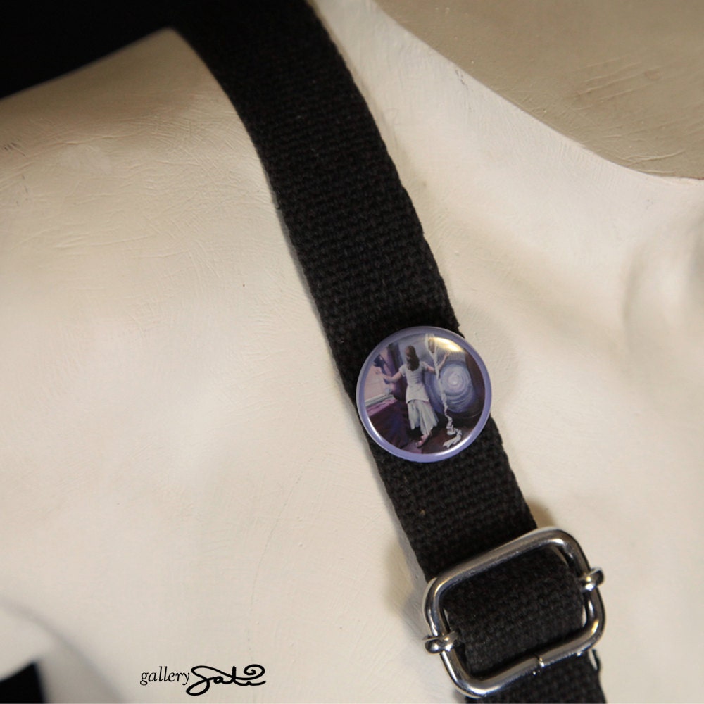 The Devotee - Button 1inch-PinBack Made from 'The Devotee' Original Oil Painting by Shelley Irish
