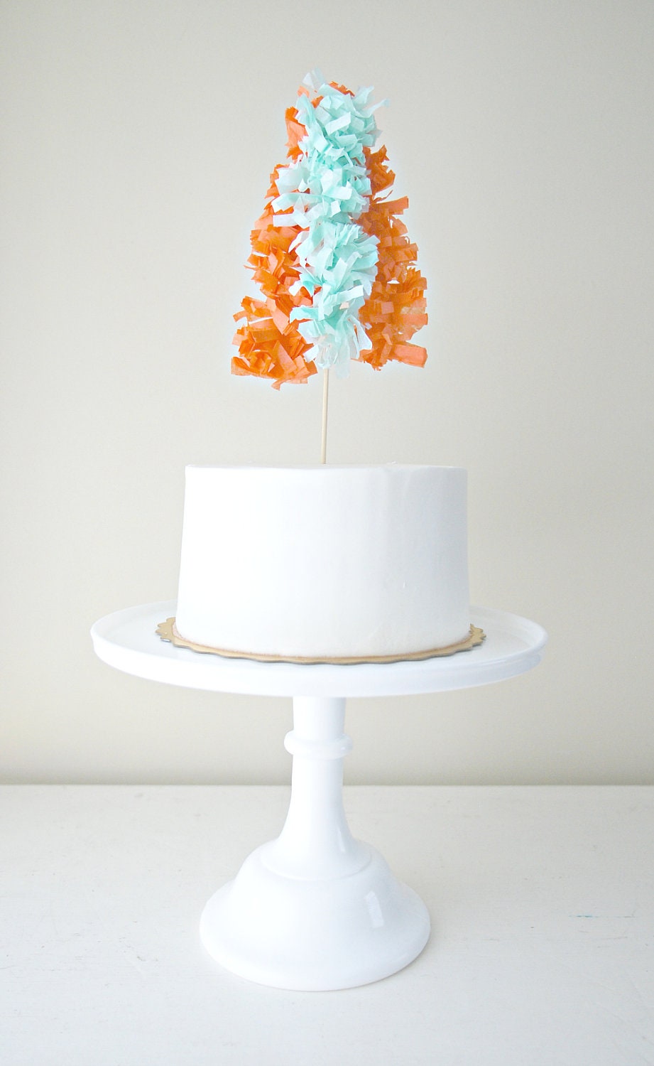 Cascading Fringe Garland Cake Topper