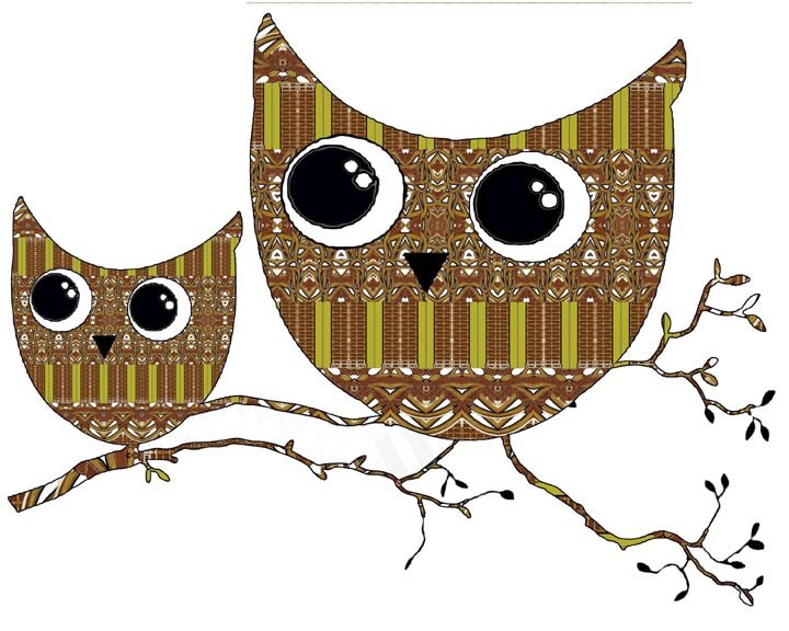 Whimsical Owl Painting