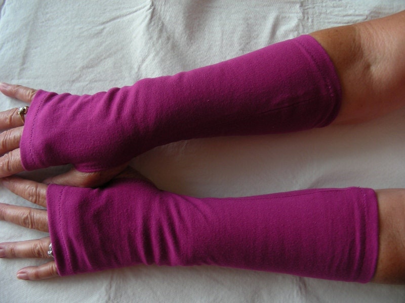 Hot Pink Arm Warmers, Fingerless Gloves, Texting Gloves, Driving Gloves, Hand Warmers, Mitts, Arm Gloves, Gloves, Arm Sleeves