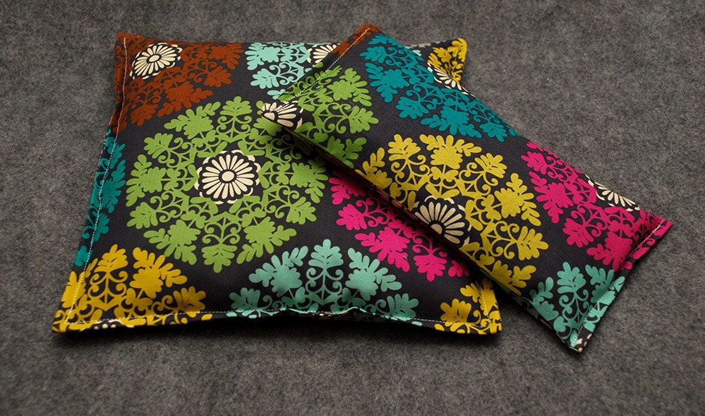 Corn Bag Microwave Heating Pad -- Pinwheels, Gift Set