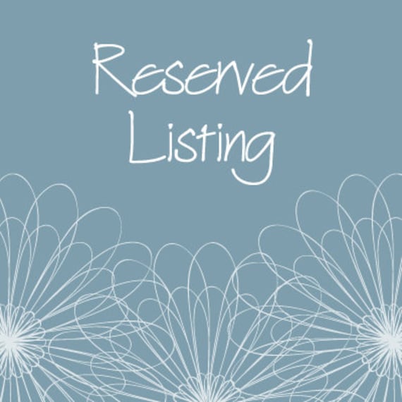 Reserved Listing for moms2boyz