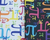 Pieces of Pi Kona Cotton Math Fabric Fat Quarter
