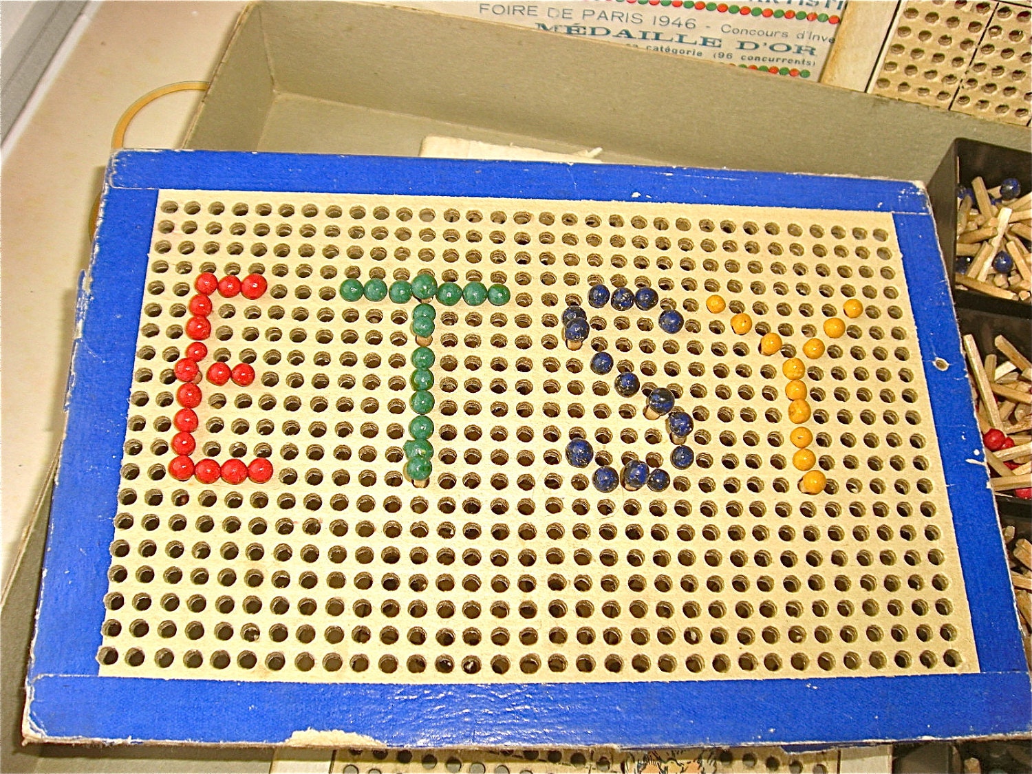 French Vintage building game COLORADO 1950s