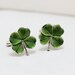 Four Leaf Clover Cufflinks Men's Cufflinks Irish Shamrock Steampunk Irish Wedding Men's Accessories Gift Boxed