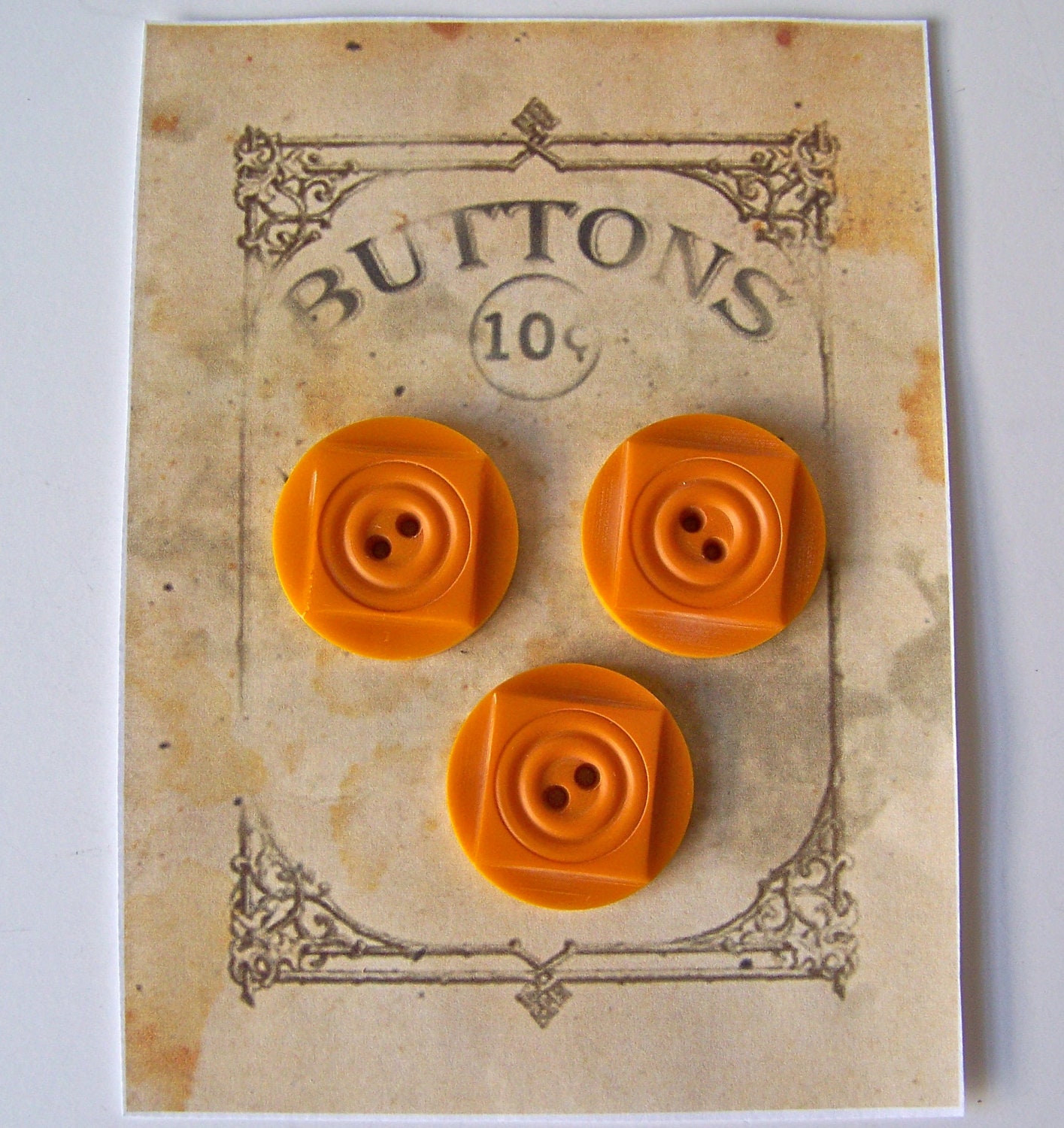 Vintage Butterscotch Bakelite Buttons