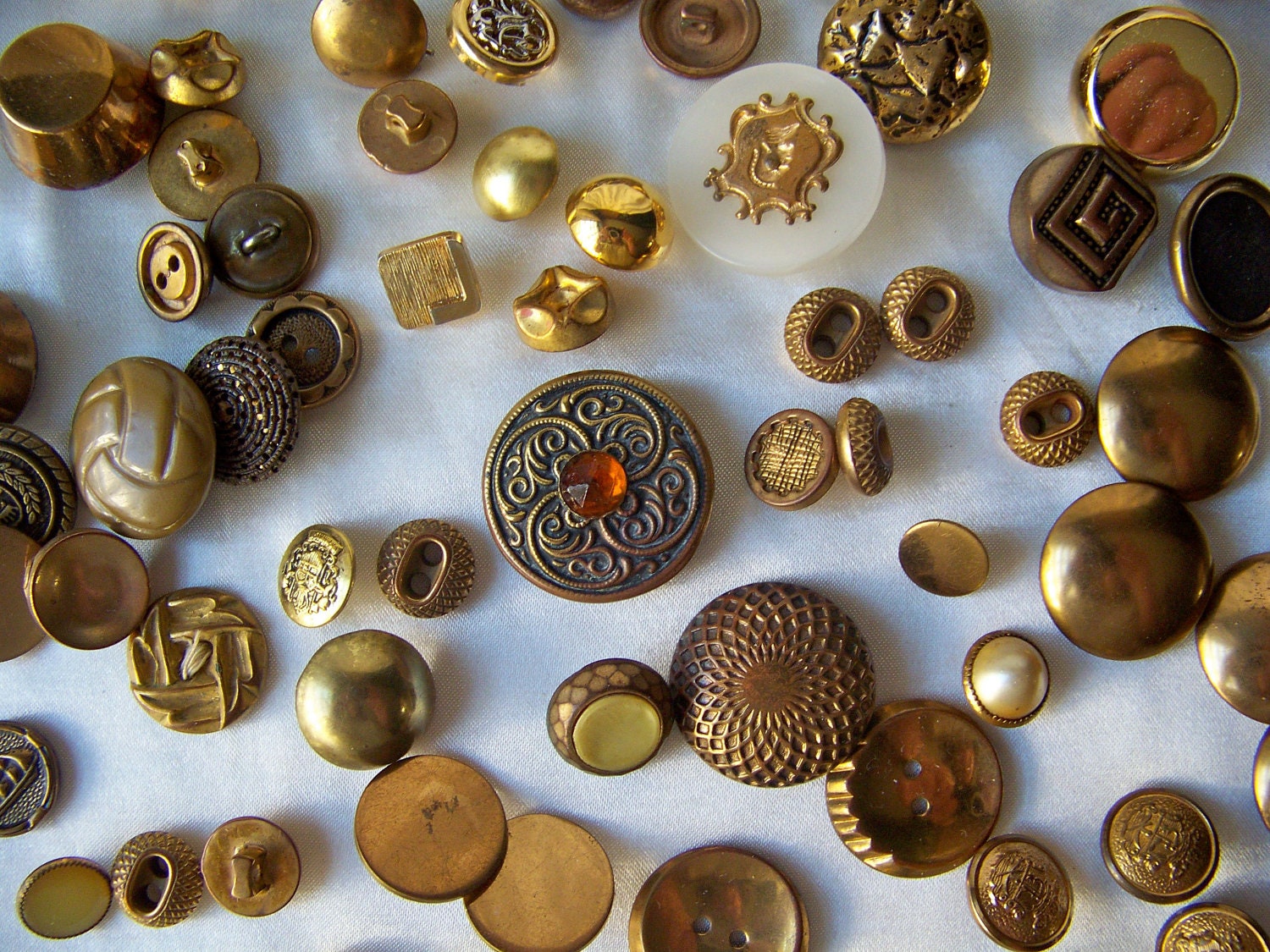 Vintage Gold Tone Buttons