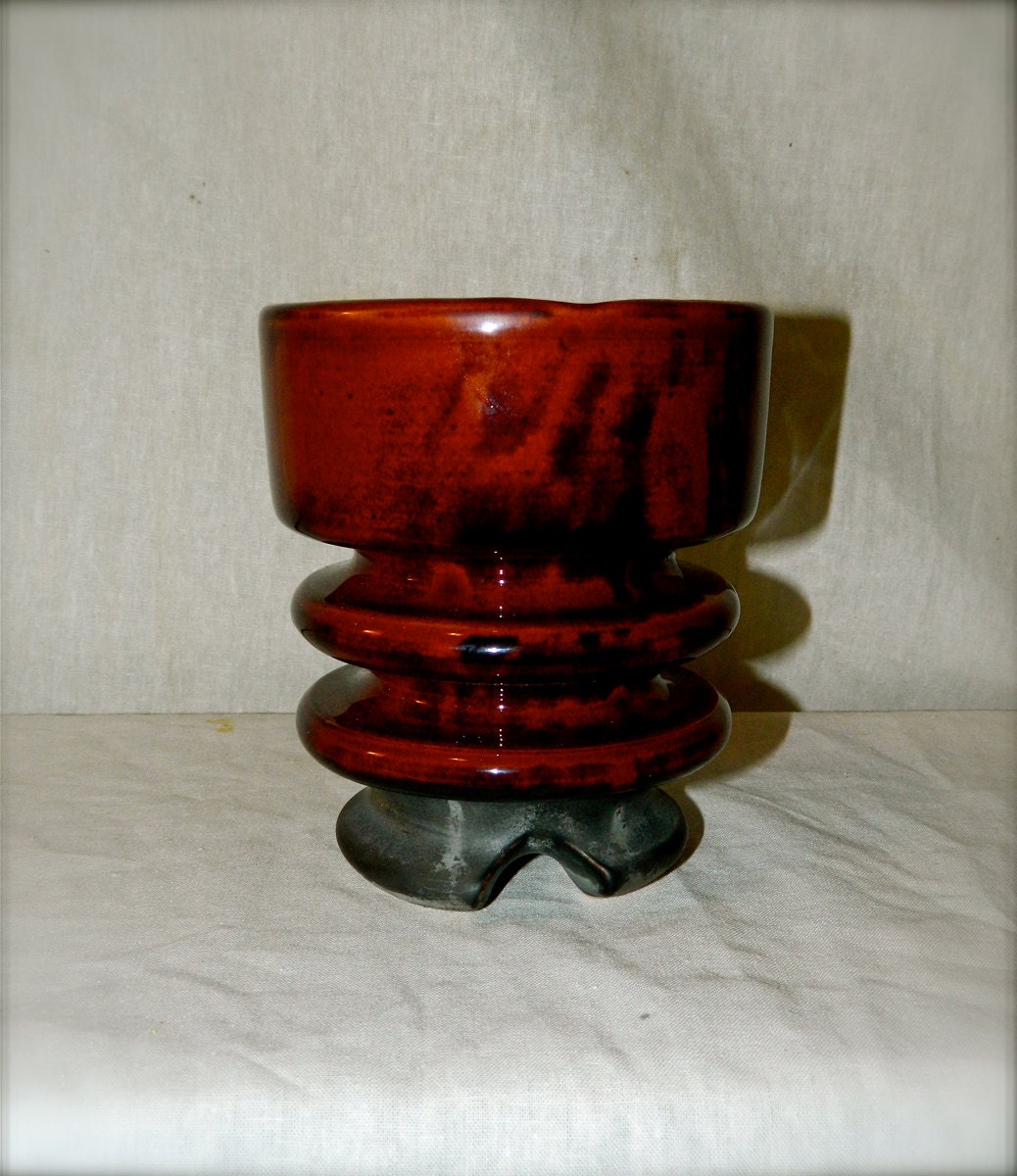 Upcycled Vintage Locke Porcelain Insulator / Candle Holder / Planter