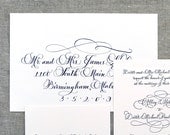 Wedding Envelope Calligraphy -- Hand Written Envelope Addressing -- Savannah Font