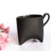 Ceramic mug, black china cup, ceramic cup handbmade coffee cup or tea cup by Endesign